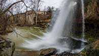 Gran cortina de agua en la Riera Lluçanès