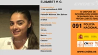 Se busca a Elisabet V. G., una mujer de 25 años desaparecida en Palma de Mallorca