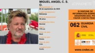 En paradero desconocido Miguel Ángel C. S., un hombre de 56 años desaparecido en las Bahamas