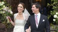 Nueva boda aristócrata en Madrid entre Carmen Gómez-Acebo y Borja Álvarez de Estrada: de Isabelle Junot al vestido de la novia