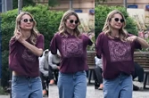 ZDJĘCIA PAPARAZZI Małgorzata Socha żadnej pracy się nie boi. Przebierała się na ulicy!