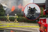 Pożar pod Warszawą Potężny pożar w Markach. Kłęby czarnego dymu i wielkie płomienie