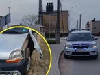 wokół nas Na widok radiowozu stracił panowanie i rozbił auto. Nie powinien w ogóle prowadzić [ZDJĘCIA]