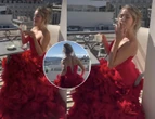 WOW! Gąsiewska w spektakularnej sukni bawi się w Cannes. Jak księżniczka!