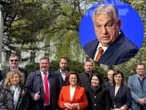 nieźle! Politycy PiS udali się na Węgry wspierać Orbana. Do sieci trafiło zdjęcie. Jest też wymowny symbol