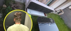 Działania policji 25-latek próbował ukryć dowody przestępstwa na tarasie. Grozi mu długoletnie więzienie