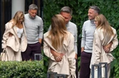 ZDJĘCIA PAPARAZZI Namiętny pocałunek i czułości w deszczu! Kaczorowska i Rogacewicz robili to na oczach przechodniów