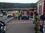 Wypadek Zderzenie trzech aut na S7. Na miejsce wezwano śmigłowiec LPR