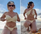 Gwiazdy Maria Prokop pokazała się w skąpym bikini. Broni kobiet z dużym biustem