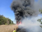Pożar O krok od tragedii. Groźny pożar niedaleko plaży