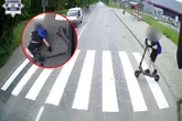 Wypadek w Gliwicach 11-latek na hulajnodze wjechał prosto pod autobus. Policja pokazuje nagranie