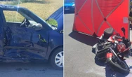 kolejny dramat! Tragedia na skrzyżowaniu. Motocyklista zginął po zderzeniu z osobówką!