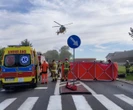 mazowieckie Dramat na skrzyżowaniu. Motocyklista staranowany przez ciężarówkę. Lądował śmigłowiec LPR