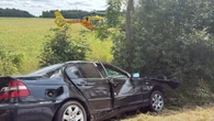 Wypadek w Brzeźnicy Tragiczny finał wyprzedzania. Nie żyje 19-letni kierowca BMW