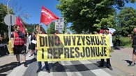 ruszył głośny protest Pracownicy Dino mają dość! Trzy dni protestu i mocne zarzuty wobec firm [ZDJĘCIA]