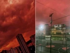 Niezwykłe zjawisko pogodowe Krwistoczerwone niebo nad Wenezuelą! Co się dzieje?