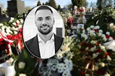 Pogrzeb Łukasza Litewki Setki wieńców i zniczy. Widok grobu Łukasza Litewki łamie serce