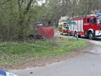 dramat Tragiczny wypadek na DK42 pod Starachowicami! 20-latek zginął na miejscu [ZDJĘCIA]