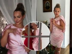 Nie wszystkim się spodobało! Wiktoria Gąsiewska w różowej mini na komunii kuzyna. Odsłoniła plecy i nogi do nieba