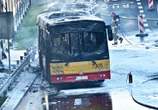 Chwile grozy Ogromny pożar autobusu na Pradze-Południe. Płomienie wybuchły w trakcie jazdy!