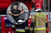 O krok od tragedii! Policjanci wyważyli drzwi i weszli do płonącego budynku! W środku leżał mężczyzna