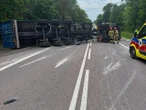 Wypadek w Worońcu Groźny wypadek na DK2! Zderzenie ciężarówki i harvestera. Trasa zablokowana