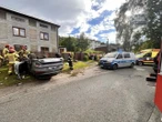 Wypadek w Mysłowicach Straciła panowanie nad kią i uderzyła w ogrodzenie. Kierująca była pijana