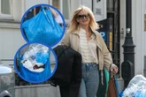 ZDJĘCIA PAPARAZZI Torbicka poszła z torbami. Dziennikarka wynosiła z mieszkania wielkie pakunki. Potrzebowała pomocy