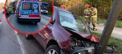 na sygnale Groźny wypadek na DK 55 pod Malborkiem. Na miejscu trwała reanimacja [ZDJĘCIA]