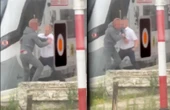 szok Szokujące sceny na peronie w Wejherowie! Pasażer i konduktor wdali się w bójkę [ZDJĘCIA]