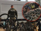 Pogranicznicy w akcji Wiózł na pace ponad 40 rowerów. 23-letni Niemiec tłumaczył, że jadą na serwis, prawda okazała się zupełnie inna