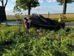 KOSZMAR NA DRODZE Płonąca ciężarówka i zmiażdżona osobówka. Wypadek koło Świebodzina