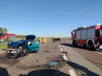 Wypadek Groźny wypadek pod Lublinem. Jedna osoba ranna