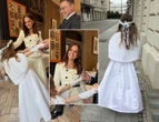 Piękna rodzinka Córka Pauliny Sykut-Jeżyny miała komunię! Dumna mama wszystko pokazała