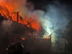 Służby w akcji Dramatyczna noc pod Szczecinem. Płonęło osiedle szeregowców w Przecławiu