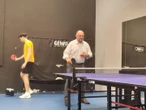 Materiał wideo Marszałek dobrze odbija piłeczkę!