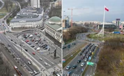 Kolejne utrudnienia Z wiaduktu przeskoczyli na pl. Bankowy. Tramwaje wróciły w al. Jana Pawła II, a znik…