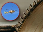 Wypadek Ciął drewno piłą, gdy nagle doszło do wypadku. 80-latek w ciężkim stanie
