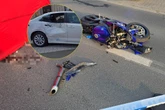 DRAMATYCZNY WYPADEK Nie żyje motocyklista. Nie miał szans w zderzeniu z osobówką