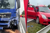 Śmiertelny wypadek Czołowe zderzenie i dramat na drodze! 55-letnia kobieta zginęła. Poważne utrudnienia