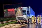 Tragedia na drodze Huknął w osobówkę i wjechał pod tira! 28-latek z BMW nie miał żadnych szans [ZDJĘCIA]