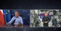 Ale kosmos! Tusk połączył się z Sławoszem Uznańskim na orbicie: „Nie damy Ci spokoju!”