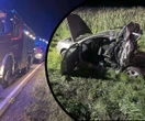 Wielka tragedia! Huknął w auto 3-osobowej rodziny i uciekł! 2-letnie dziecko i 37-latek nie żyją! [ZDJĘCIA]