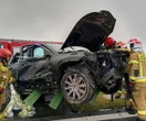 policja apeluje o ostrożność! Koszmarny wypadek na A1 między Nowymi Marzami i Grudziądzem. Dwie osoby ranne! [ZDJĘCIA]