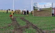 O krok od tragedii! Awionetka dachowała w polu. Pilot wyszedł bez szwanku. "To był cud" [ZDJĘCIA]
