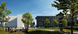 SPRAWDŹ Rusza budowa TR Warszawa. Czarny gmach teatru stanie obok Muzeum Sztuki Nowoczesnej