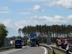 Wypadek Poważny wypadek na autostradzie A6. Są poszkodowani. Duże utrudnienia