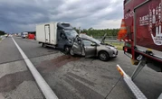 Tragiczny wypadek Wysiadł z auta na środku ekspresówki. Straszna śmierć 92-latka