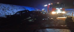Droga zablokowana Wypadek pod Olsztynem. Są ranni, w tym dziecko