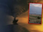 Pogoda oszalała! Trąba powietrzna nad Śląskiem! Żywioł przeraża i zachwyca jednocześnie. Zobacz nagranie!